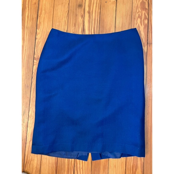 Anne Klein Suit & Skirt Set Blue Sz 10  Skirt Blazer Jacket - Picture 6 of 9